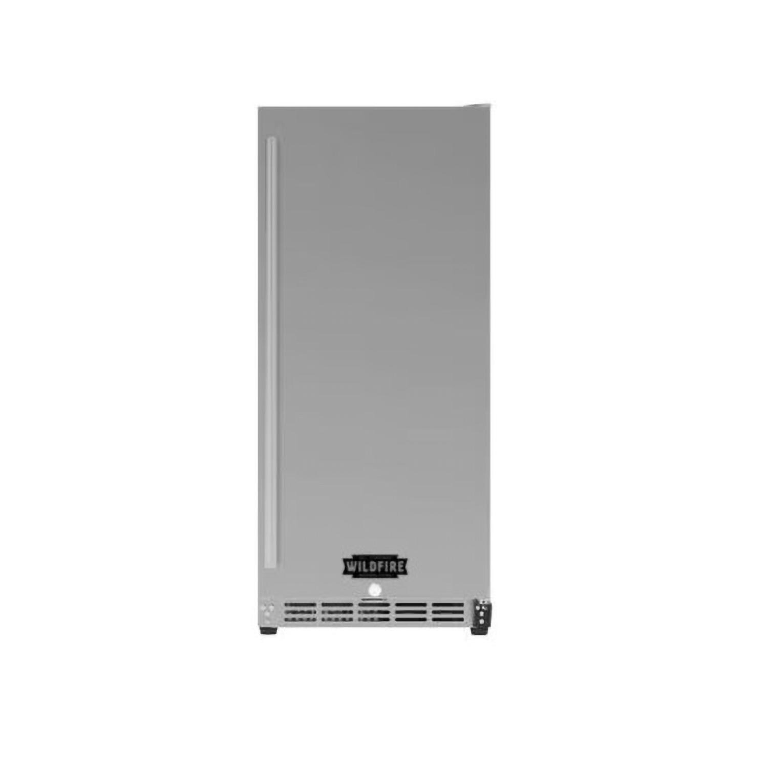 Wildfire WF-PRO30GRD-RH-NG 30 Inch Griddle Outdoor Kitchen Package w/Power Burner & 15 Inch Outdoor Rated Refrigerator - Refrigerator - White Background thumbnail