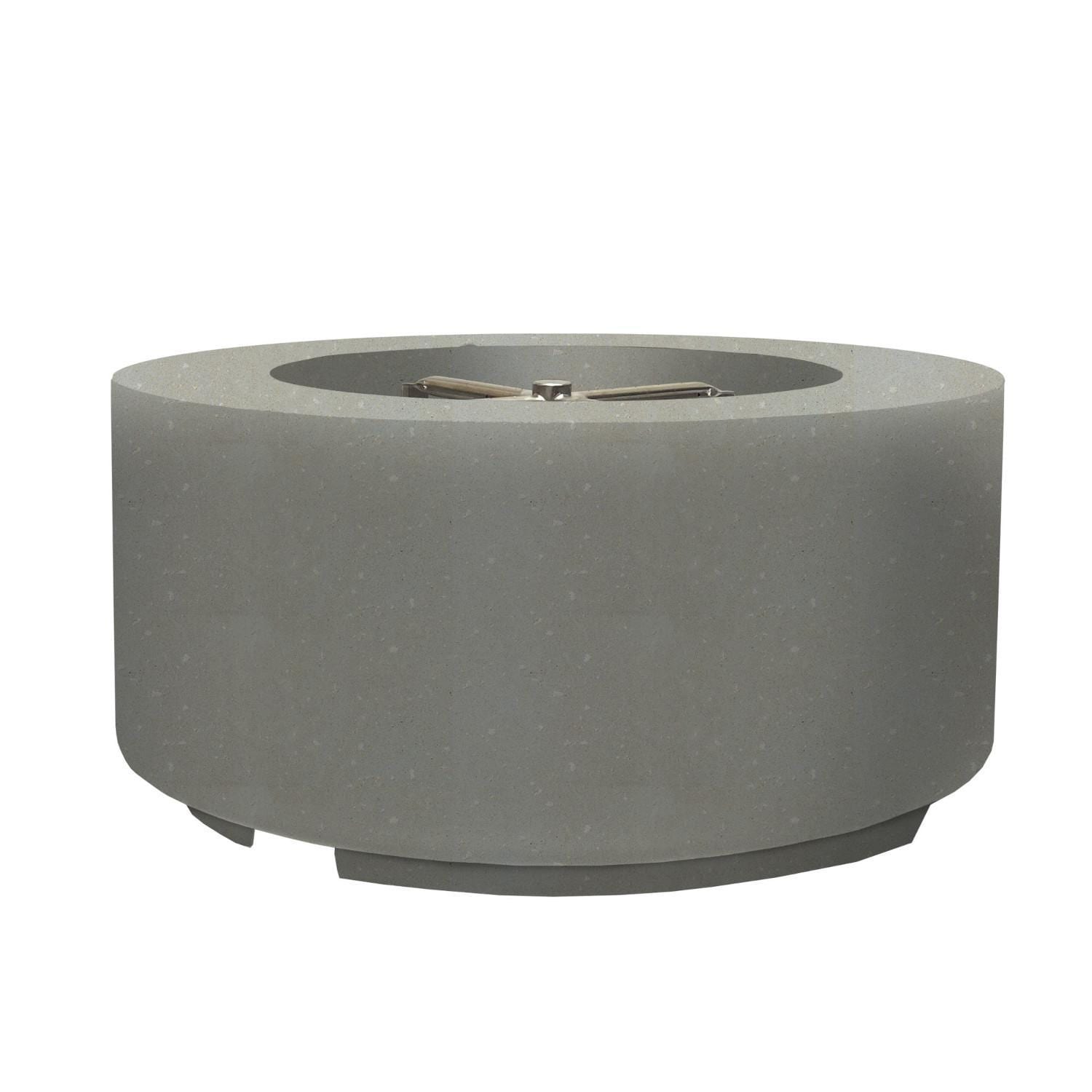 Cilindro 36-in Round GFRC Natural Gas Fire Pit in Natural by Prism Hardscapes