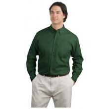 Port Authority Tall Long Sleeve Easy Care Shirt 2XLT - Dark Green/Navy image