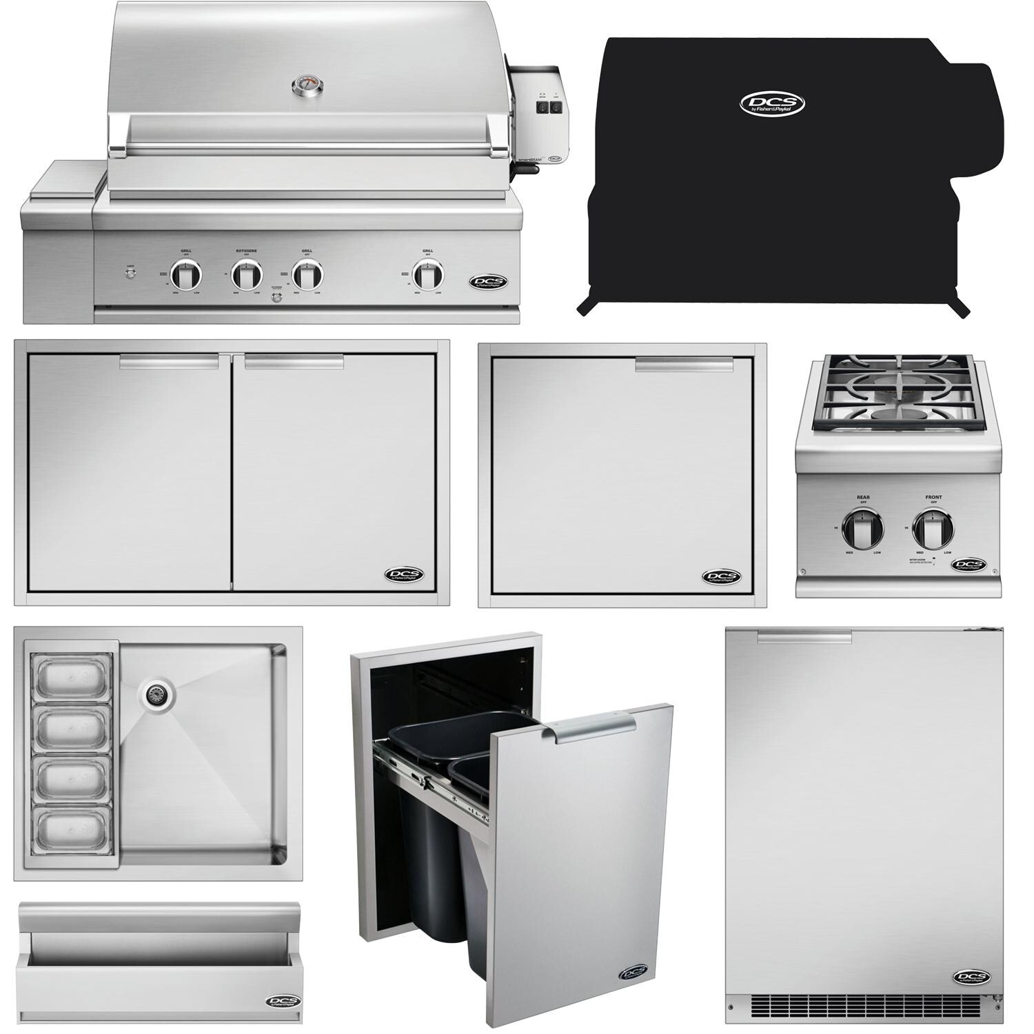 DCS 10-Piece Series 9 36-Inch Natural Gas Outdoor Kitchen Package : BBQGuys