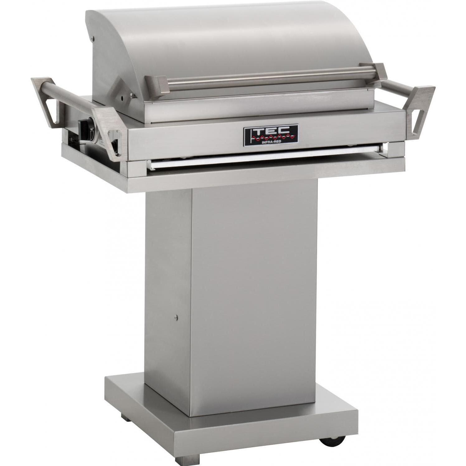 TEC G-Sport FR 30-Inch Propane Gas Infrared Grill On Removable Pedestal - Angled View thumbnail