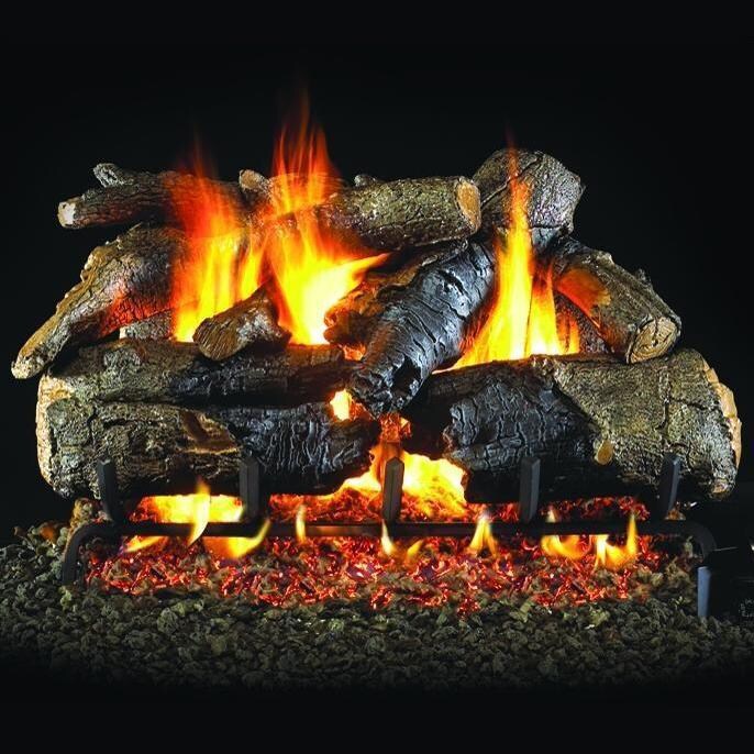 Peterson Real Fyre 18-Inch Charred American Oak Gas Logs (Logs Only - Burner Not Included)