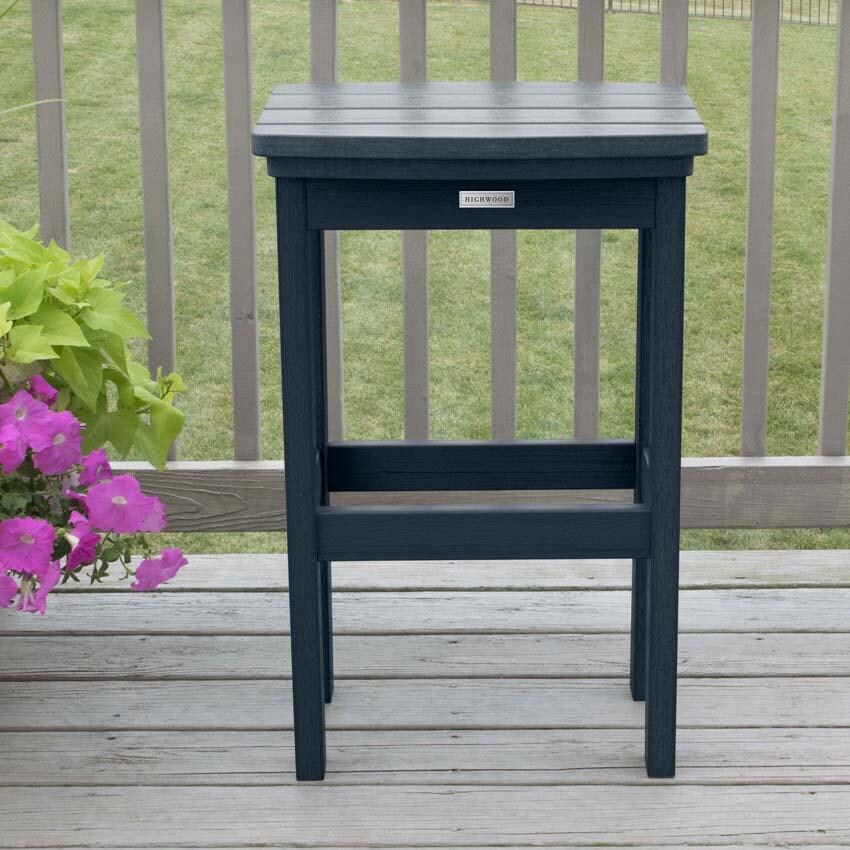 Hart Lane Polyresin Bar Stool in Federal Blue By Lakeview Outdoor Designs - Lifestyle thumbnail