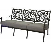 Darlee Florence Cast Aluminum Patio Sofa - Antique Bronze image