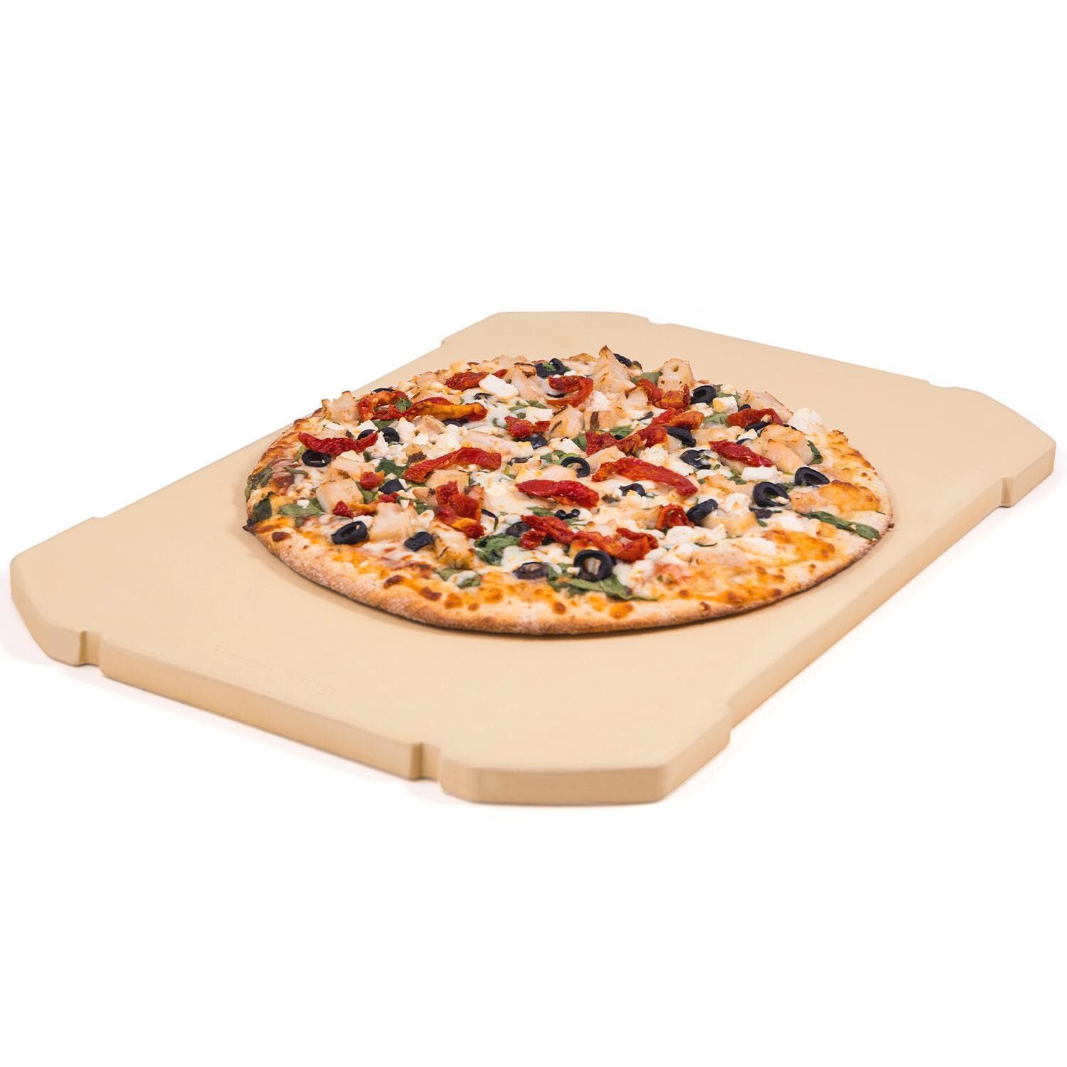 Broil King Rectangular Pizza Stone - Food - White Background thumbnail