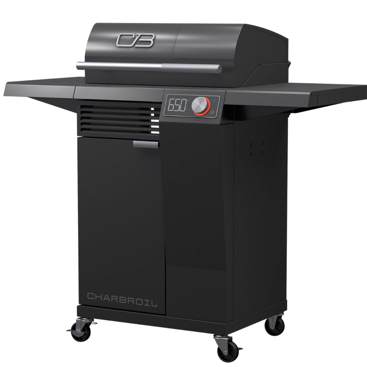 Charbroil 24652144 Edge Electric Grill - Black - Angled Left - White Background thumbnail