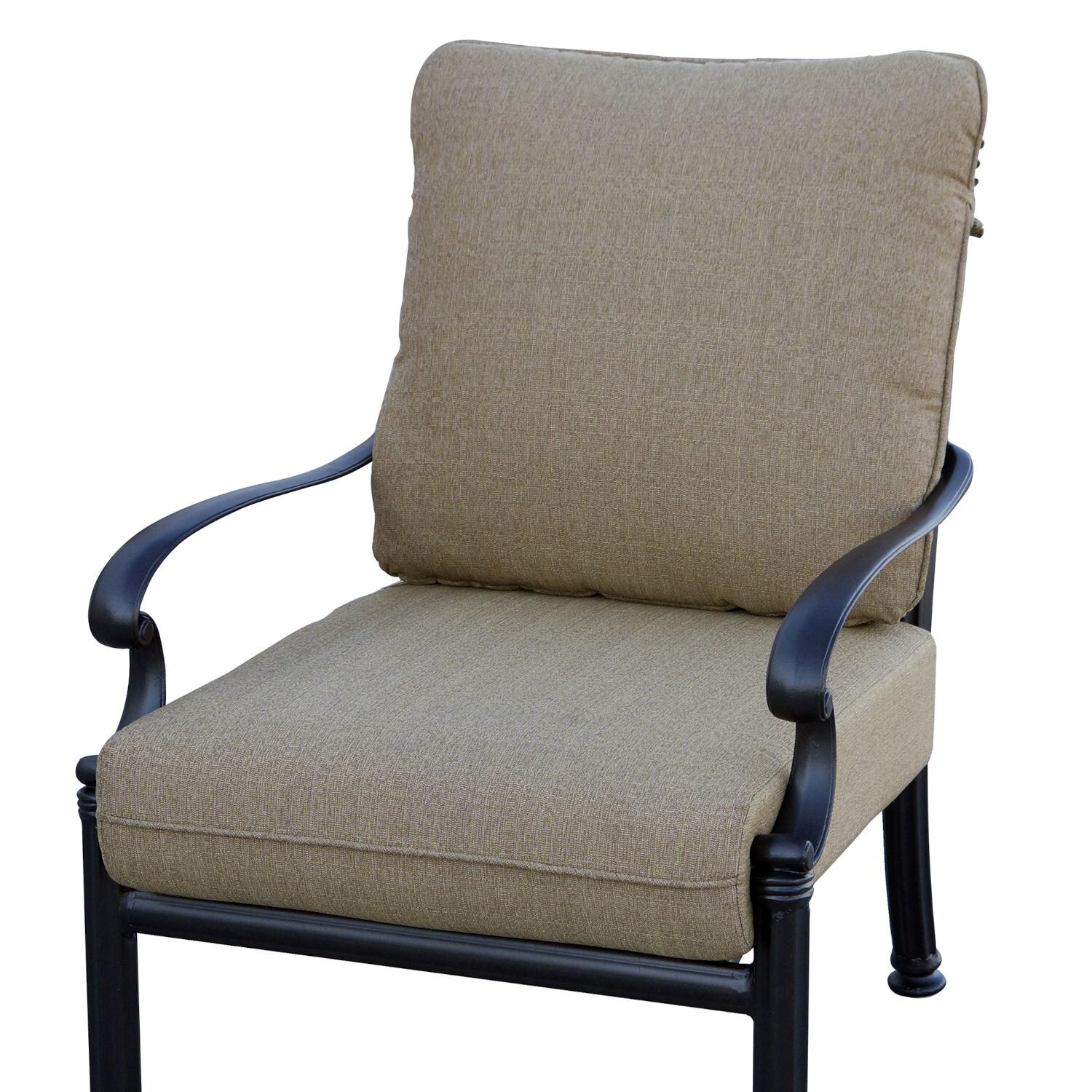 Darlee Santa Barbara Replacement Club Chair Cushions - Set of 2 - Sesame