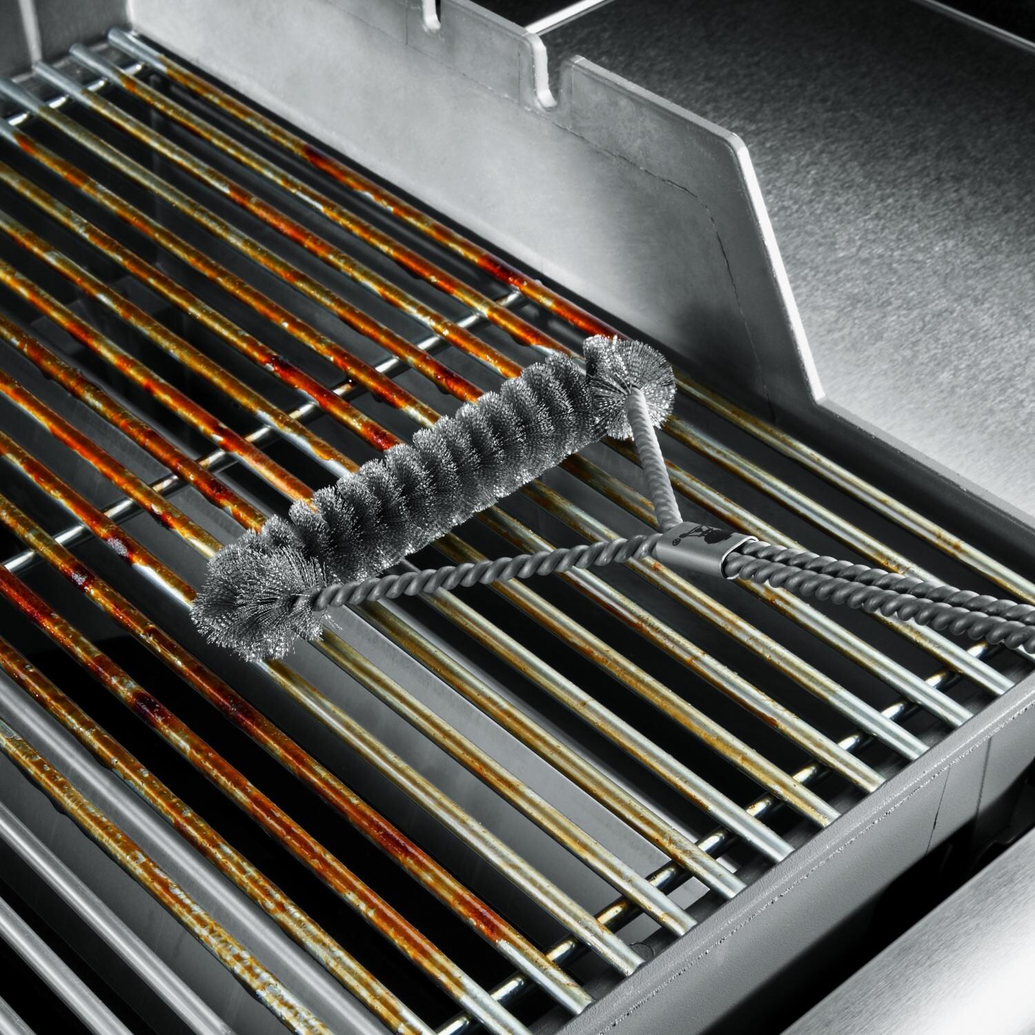 er 6493 Original Stainless Steel 3Sided Grill Brush With 21Inch