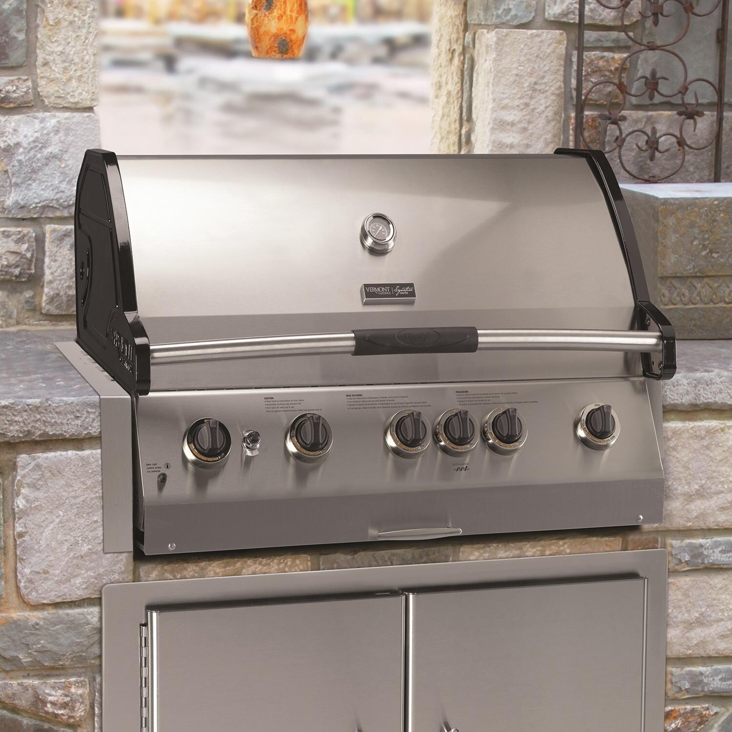 Vermont Castings 5-Burner Natural Gas Built-In Grill : BBQGuys