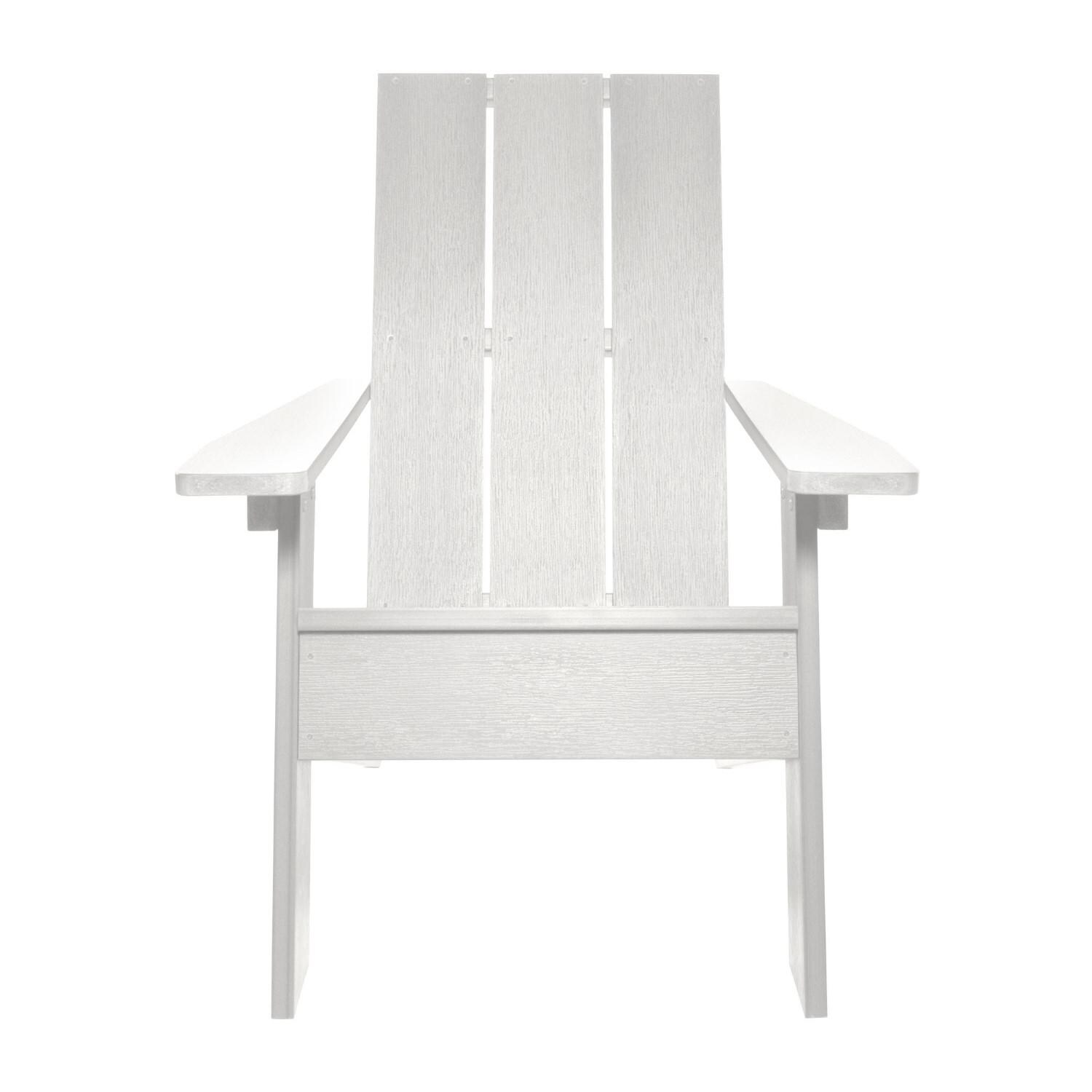 Lakeview Classical Cove Modern Adirondack Chair - White - Front thumbnail