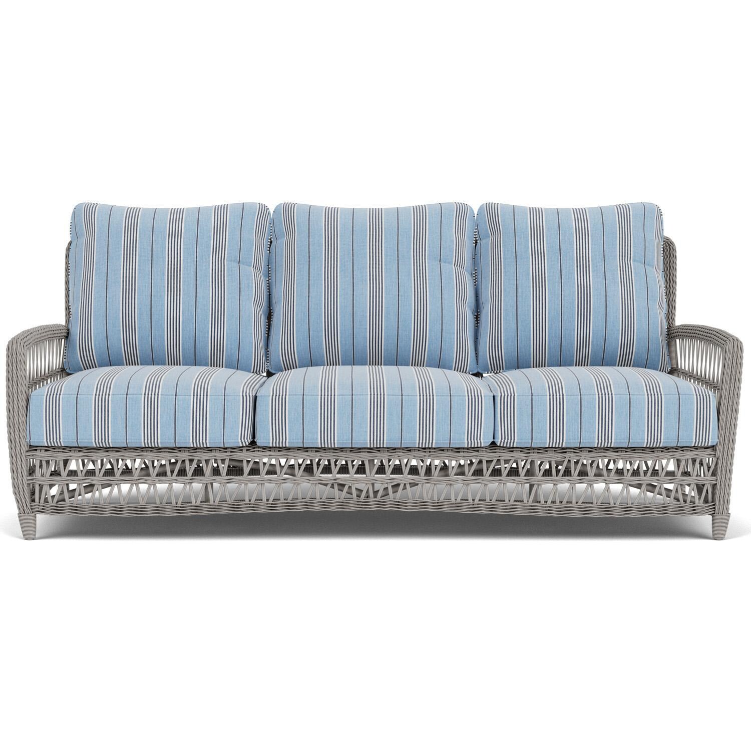 Lloyd Flanders Mackinac Sofa in Putty Finish with Hansen Sky Fabric thumbnail