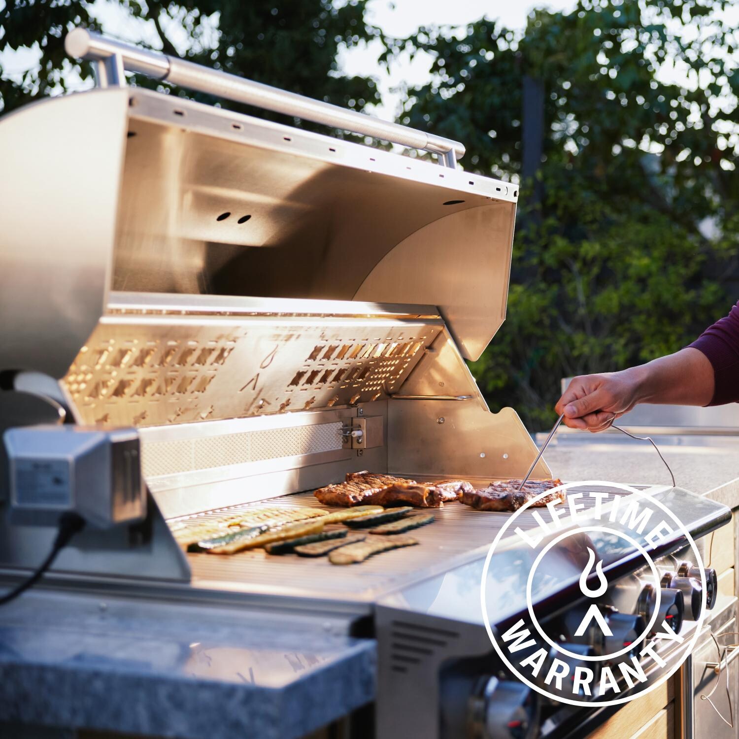 Blaze BLZ-5LTEPRO-LP LTE PRO 40-in 5-Burner Built-In Propane Grill w/ Digital Temperature Screen & Rotisserie - Lifetime Warranty - Lifestyle thumbnail