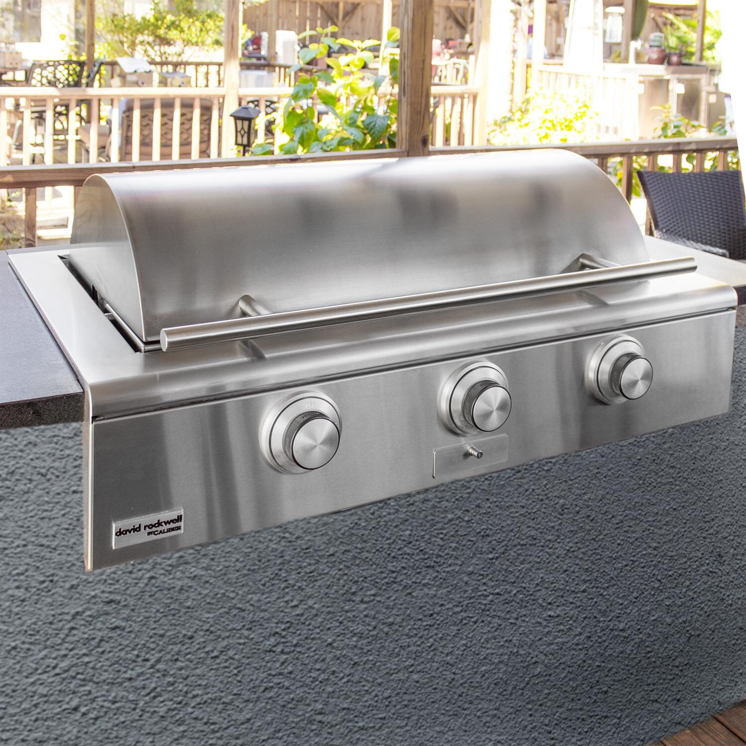 Rockwell By Caliber Built-In Gas Grill - Hood Closed thumbnail