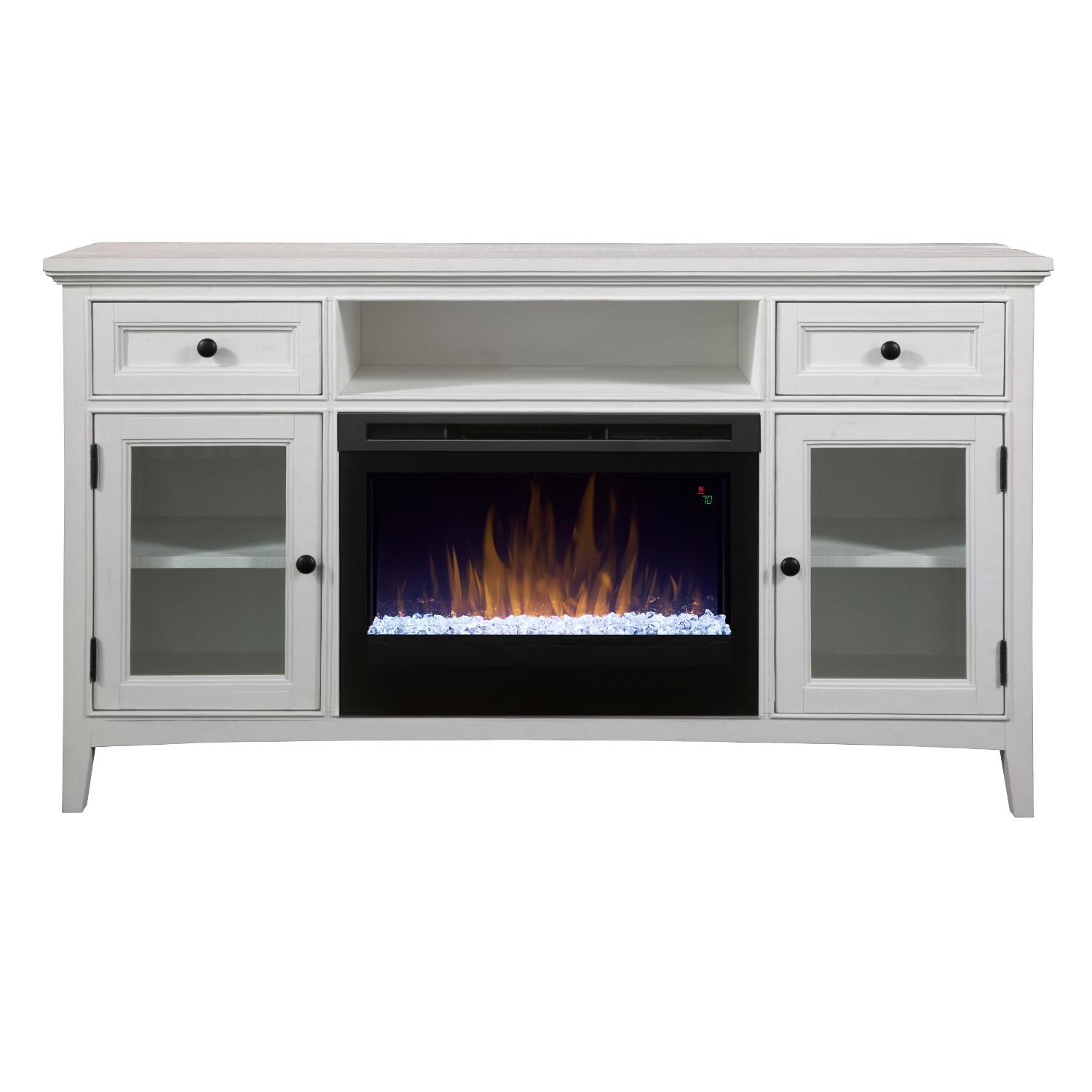 Dimplex Sophia 62-Inch Electric Fireplace Media Console - Acrylic Ice Embers - Ivory - GDS25G5-4400IV thumbnail