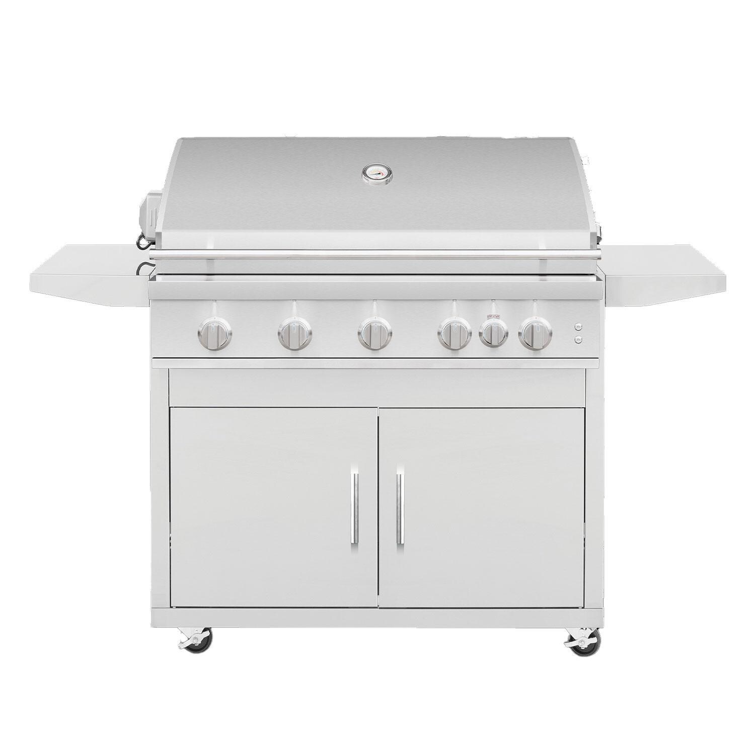 Summerset Sizzler 40-in 5 Burner Freestanding Natural Gas Grill w/ Rear Infrared Burner - Display - White Background thumbnail