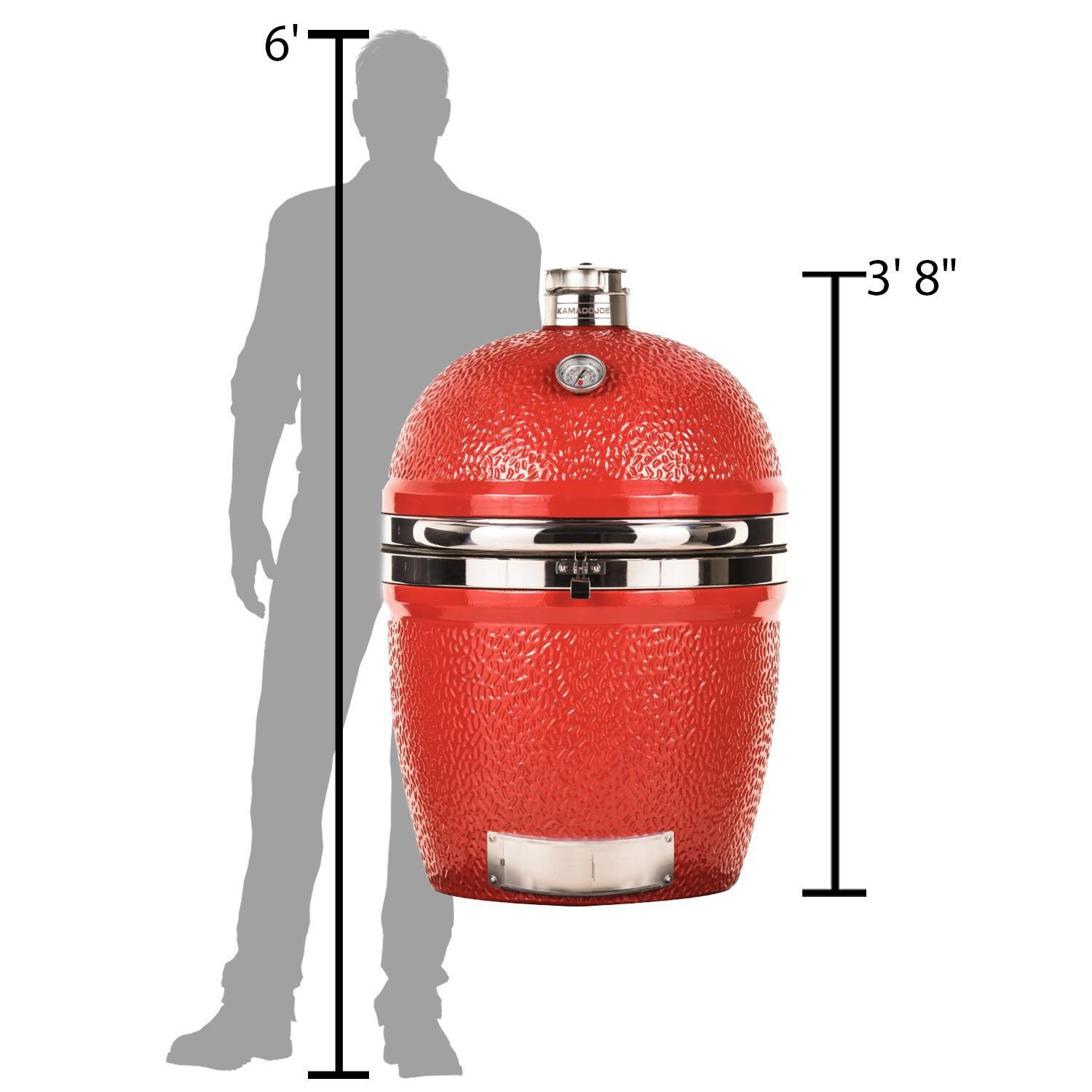 Kamado Joe PJ24NRHC | Pro Joe 24-Inch Ceramic Kamado Grill - Scale for Size thumbnail