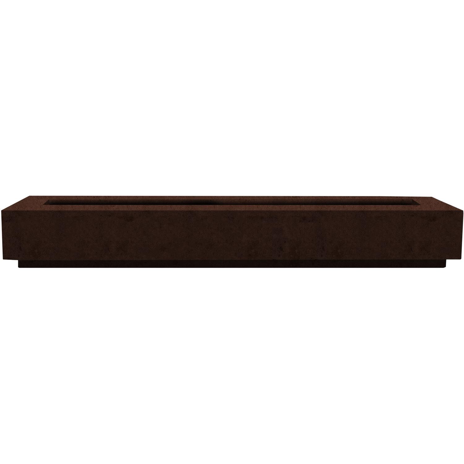 Prism Hardscapes Tavola 110 110-Inch Propane Gas Rectangular Fire Pit Table W/ Windguard - Cafe image