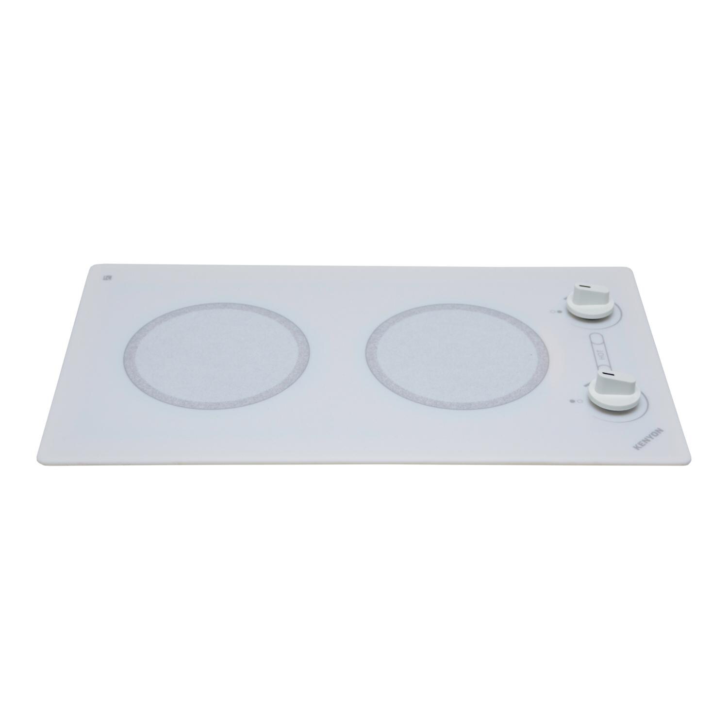 Kenyon B49516 240V Alpine Trimline Built-In Electric Two Burner Cooktop - Side View thumbnail