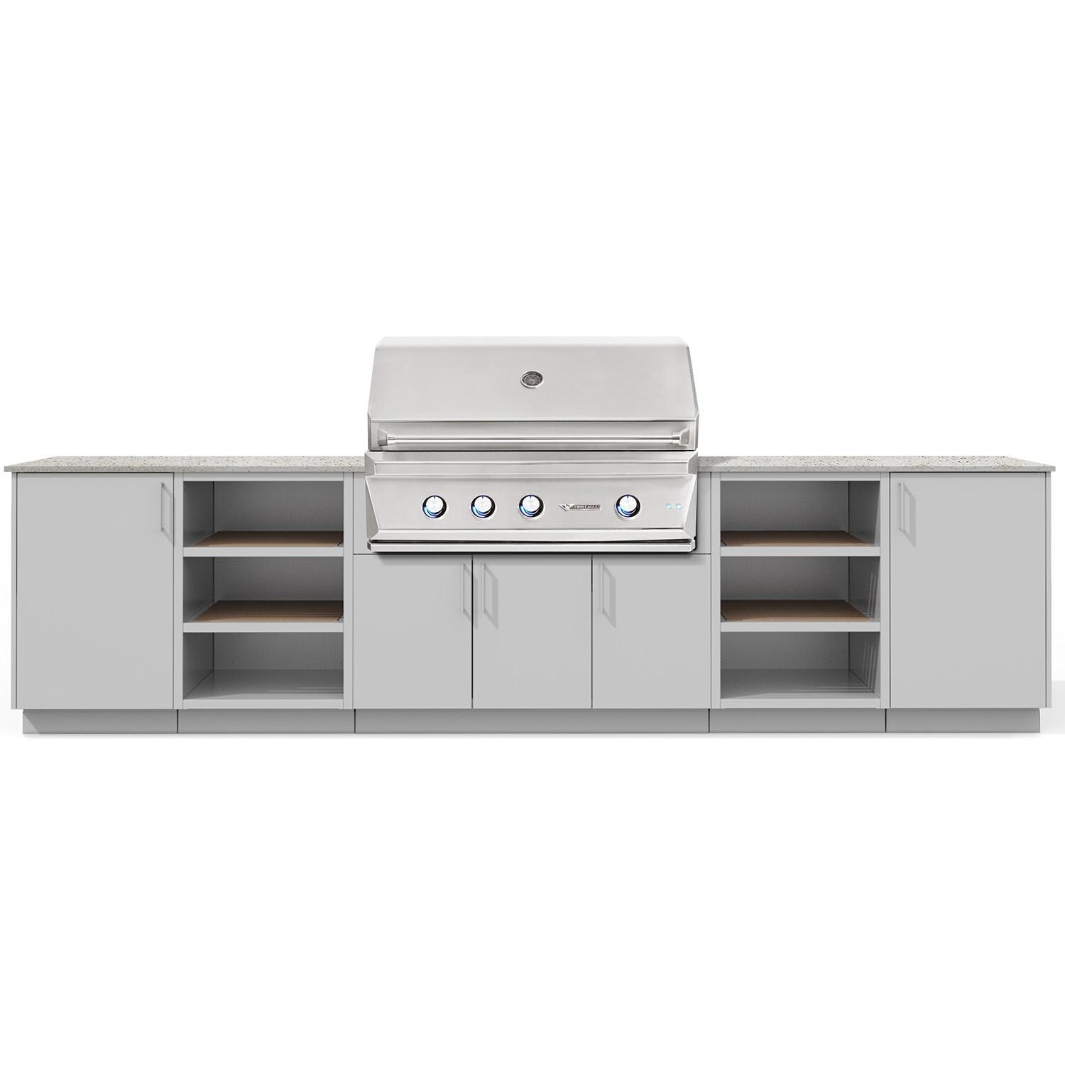 Urban Bonfire B-Savannah-42-TwinEagles-Keon-Chantilly Savannah 42 Outdoor Kitchen w/ Twin Eagles Natural Gas Grill, Keon Countertop & Chantilly Finish thumbnail