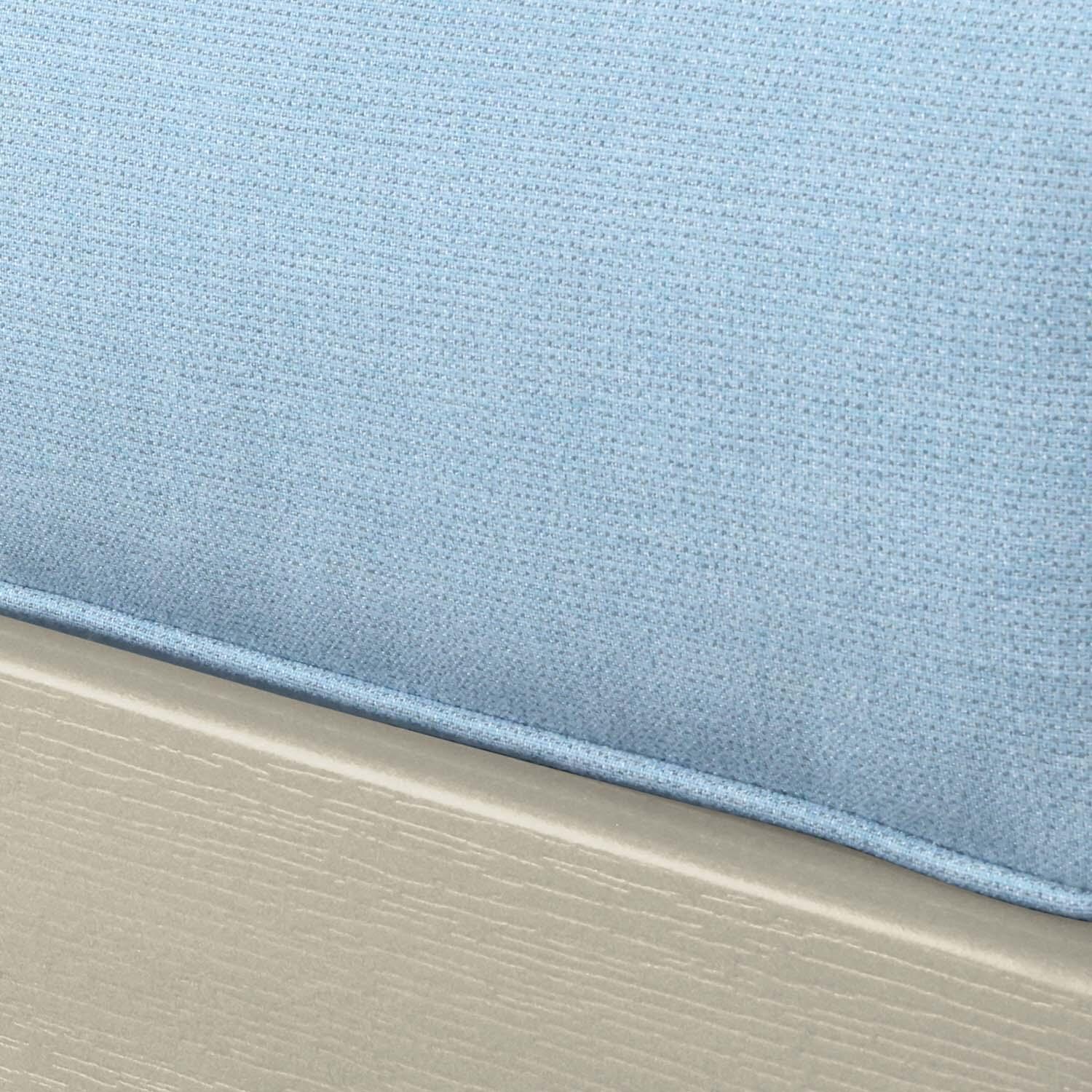 Blushing Bay Recycled Plastic Ottoman in Bliss Dew/Whitewash by Lakeview Outdoor Designs - Cushion - Detail thumbnail