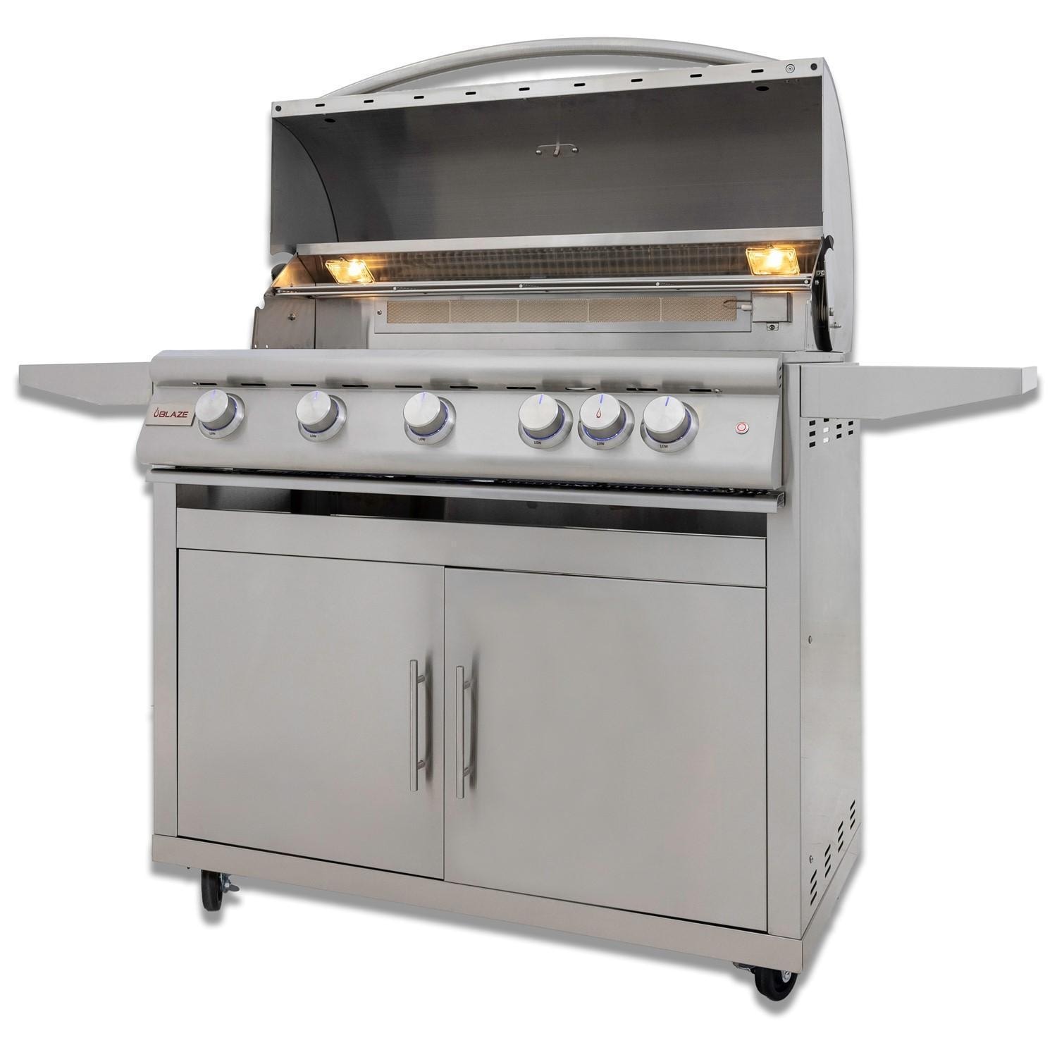 Blaze LTE+ 40-Inch 5-Burner Propane Gas Grill w/ Ceramic Flame Tamers