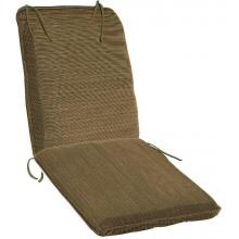 Sunbrella Dupione Walnut Long Outdoor Replacement Chaise Lounge Cushion W/ Knife Edge By Oxford Garden image