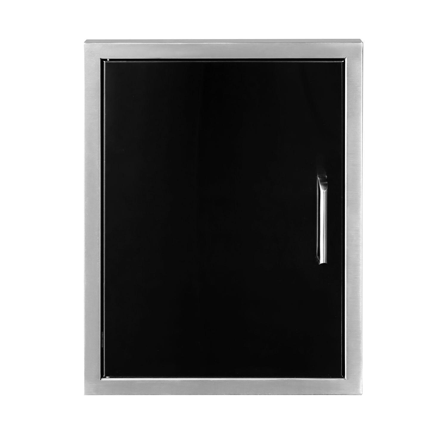Wildfire WFVSD1622-BSS 16 x 22 Black 304 SS Vertical Single Access Door - Display - White Background thumbnail