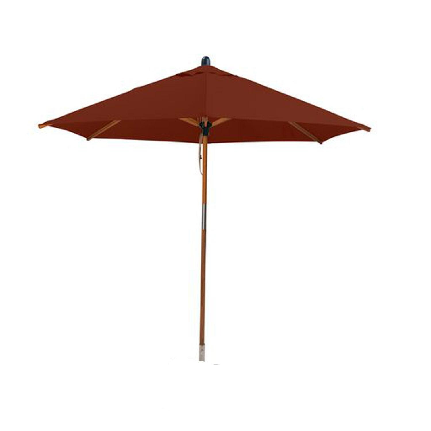 Bambrella Sirocco 9 Ft Round Bamboo Umbrella - Terracota thumbnail
