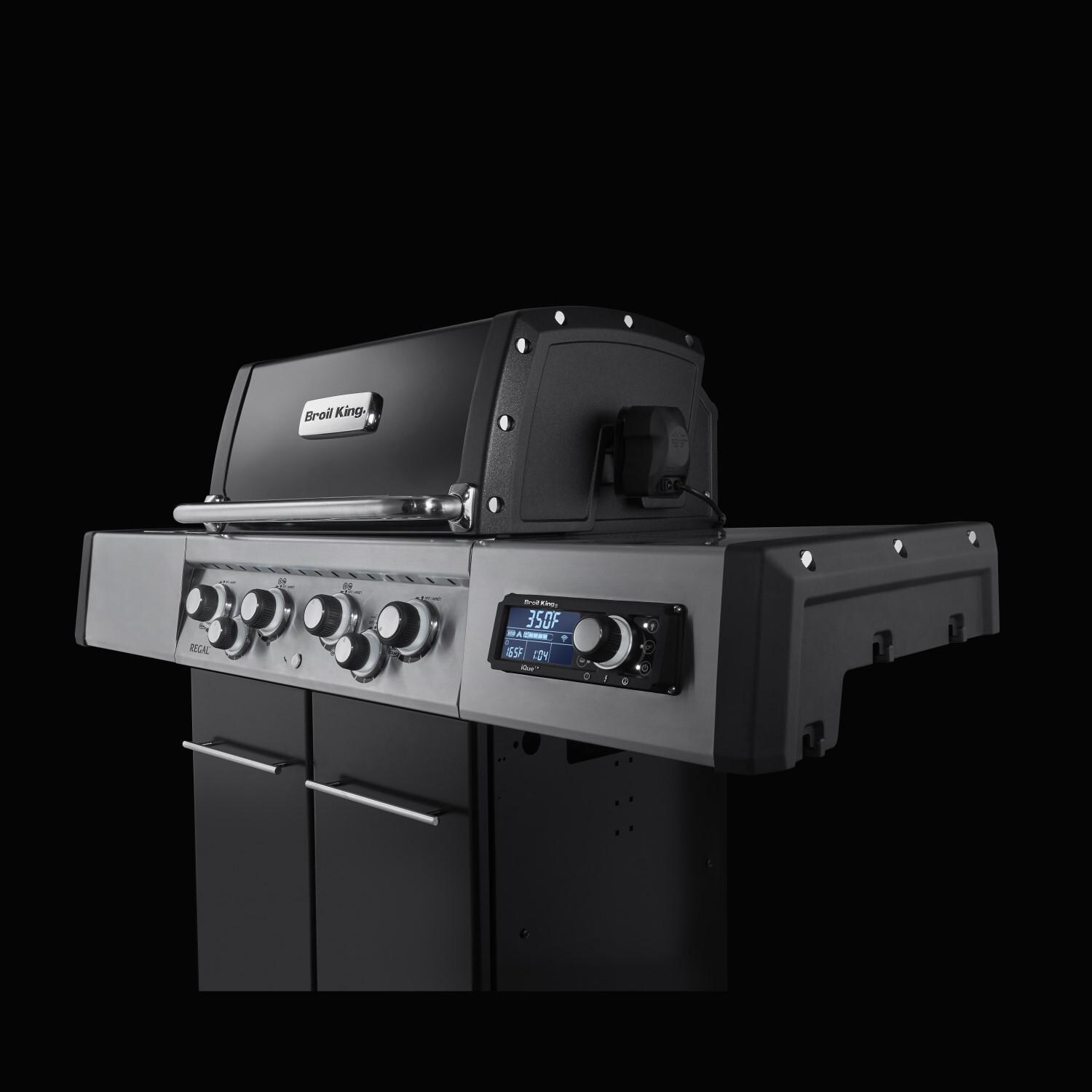 Broil King 687244 Regal Q 490 Pro IR Propane Grill - Glamour White Knobs - Detail thumbnail