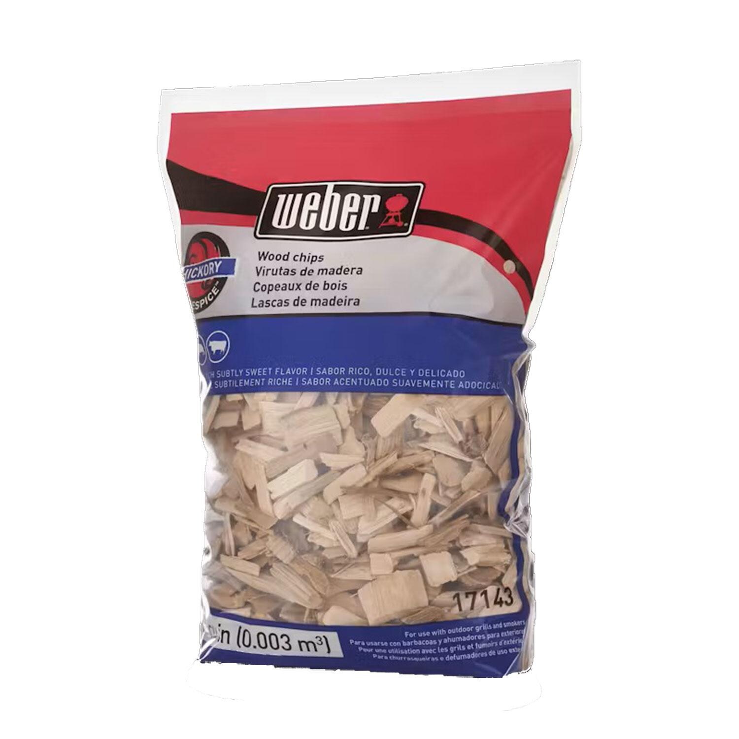Weber 17143 Hickory Burning Wood Chips thumbnail