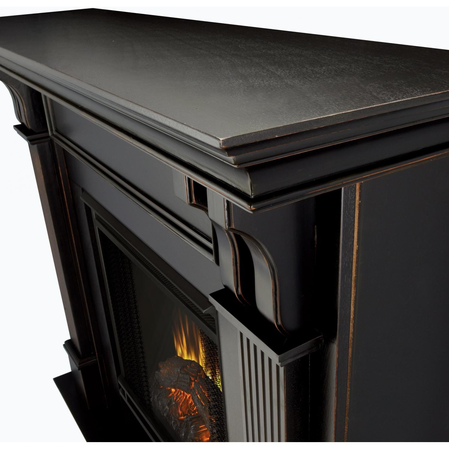 Real Flame Ashley 48 Inch Electric Fireplace With Mantel Blackwash Real Flame Ashley 48 Inch Electric Fireplace With Mantel Blackwash 7100e Bw Gas Log Guys