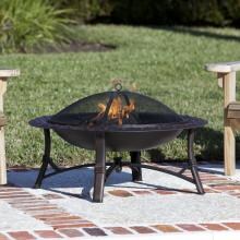 Fire Sense Roman 35-Inch Wood-Burning Fire Pit - Antique Bronze - 60857