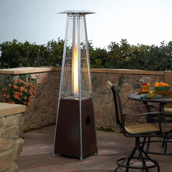 AZ Patio Heaters 40,000 BTU Propane Gas Patio Heater - On Patio thumbnail