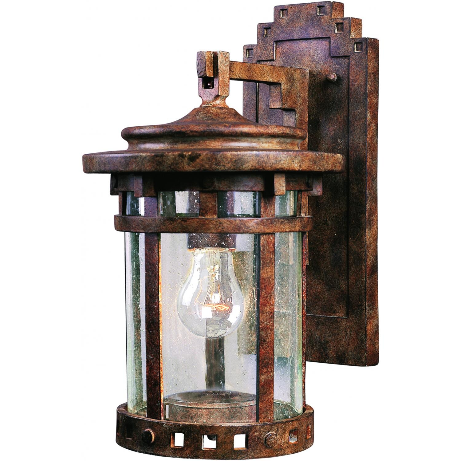 Maxim Santa Barbara VX One Light 13-Inch Outdoor Wall Light - Sienna - 40033CDSE