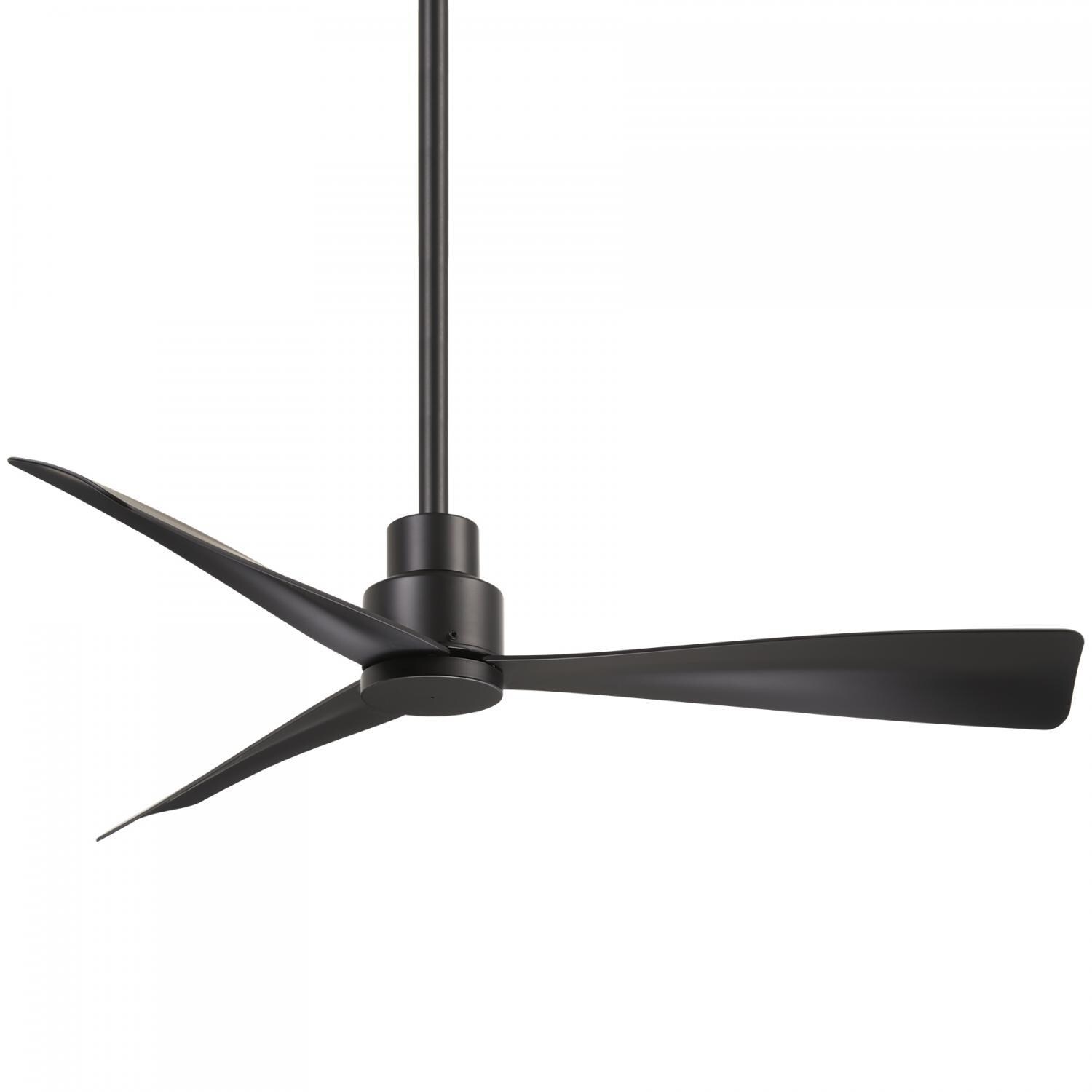 Minka-Aire Simple 44-Inch 3-Blade Ceiling Fan in Coal Finish W/ Coal Blades - F786-CL