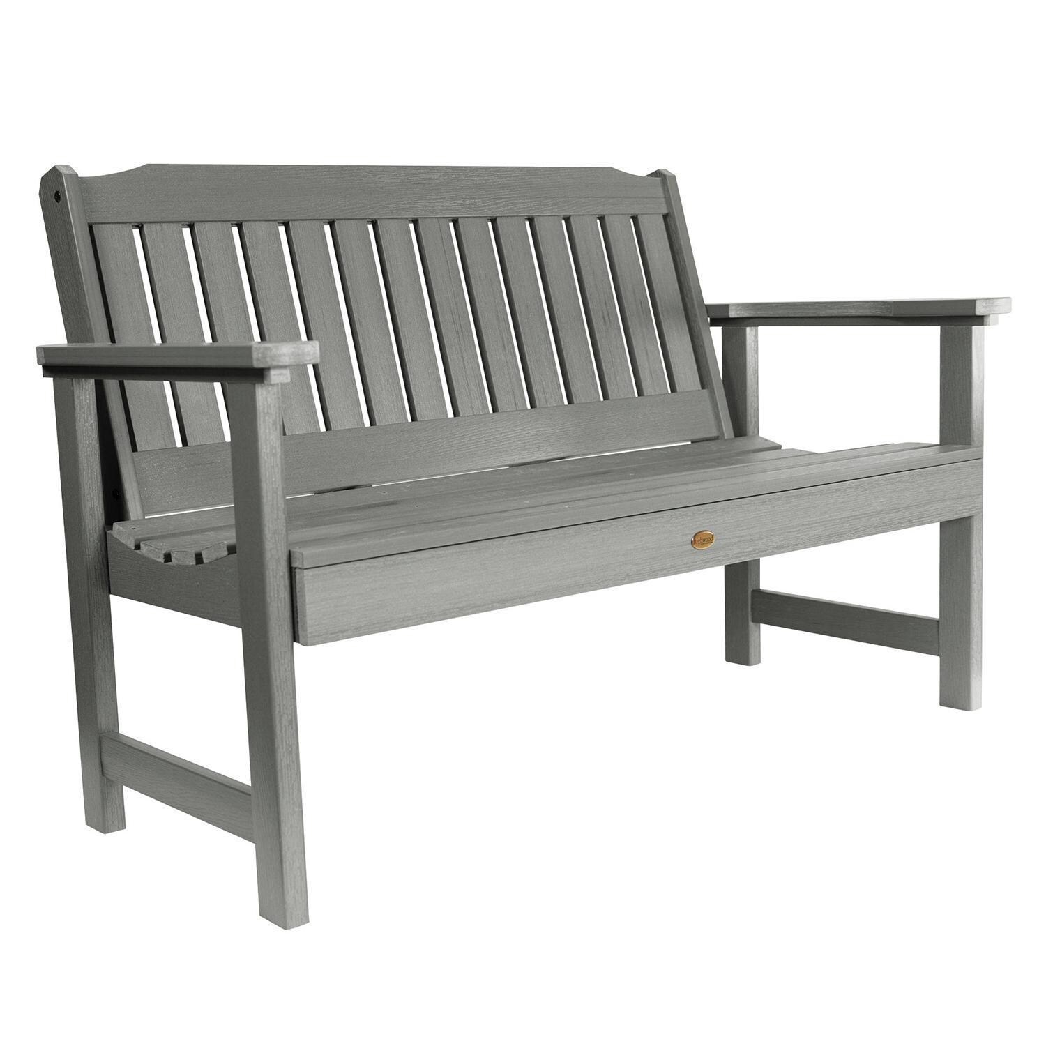 Lakeview Hart Lane Garden Bench - 4ft - Coastal Teak - White Background thumbnail