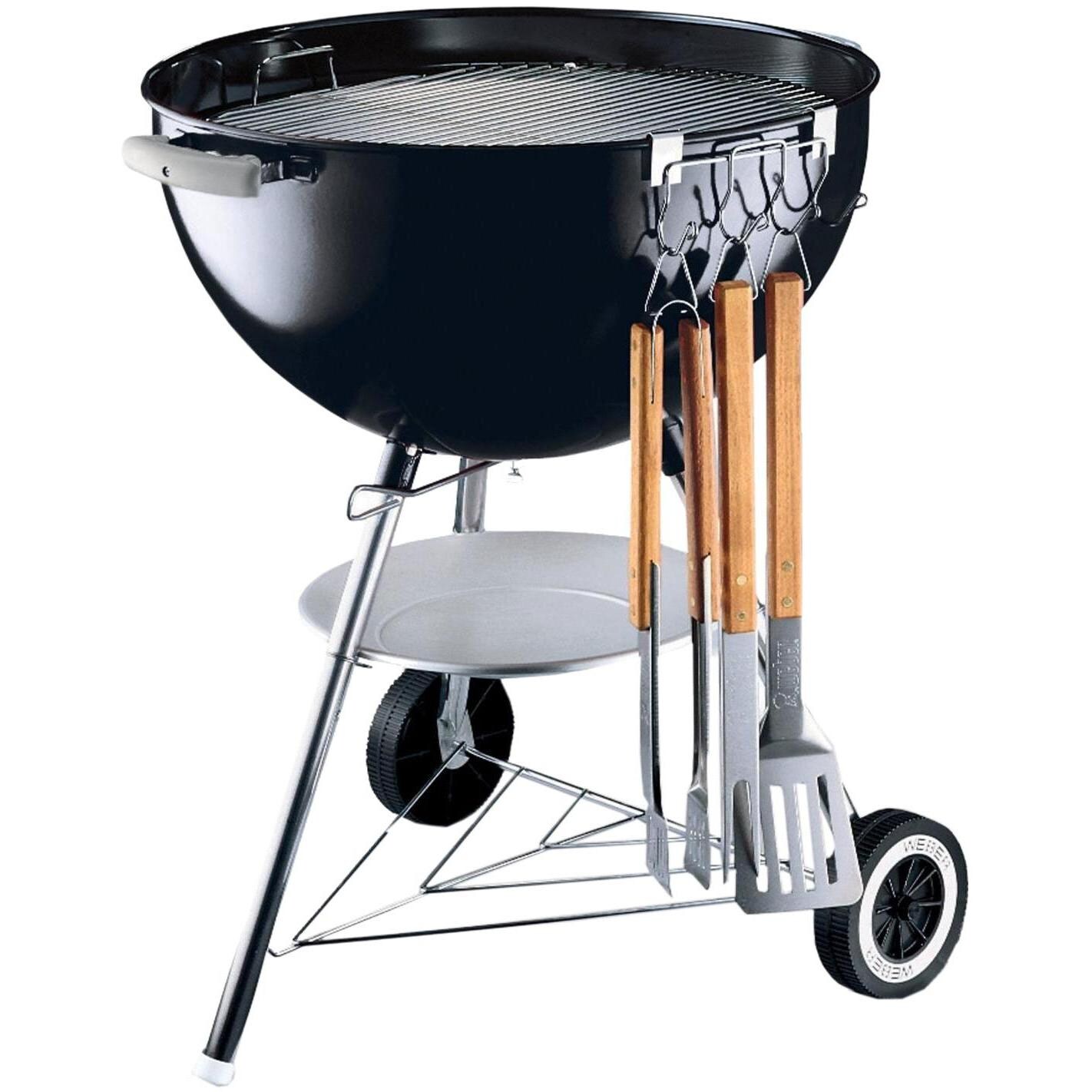 Weber 7401 Tool Holder - Shown on Grill With Tools (Not Included) thumbnail
