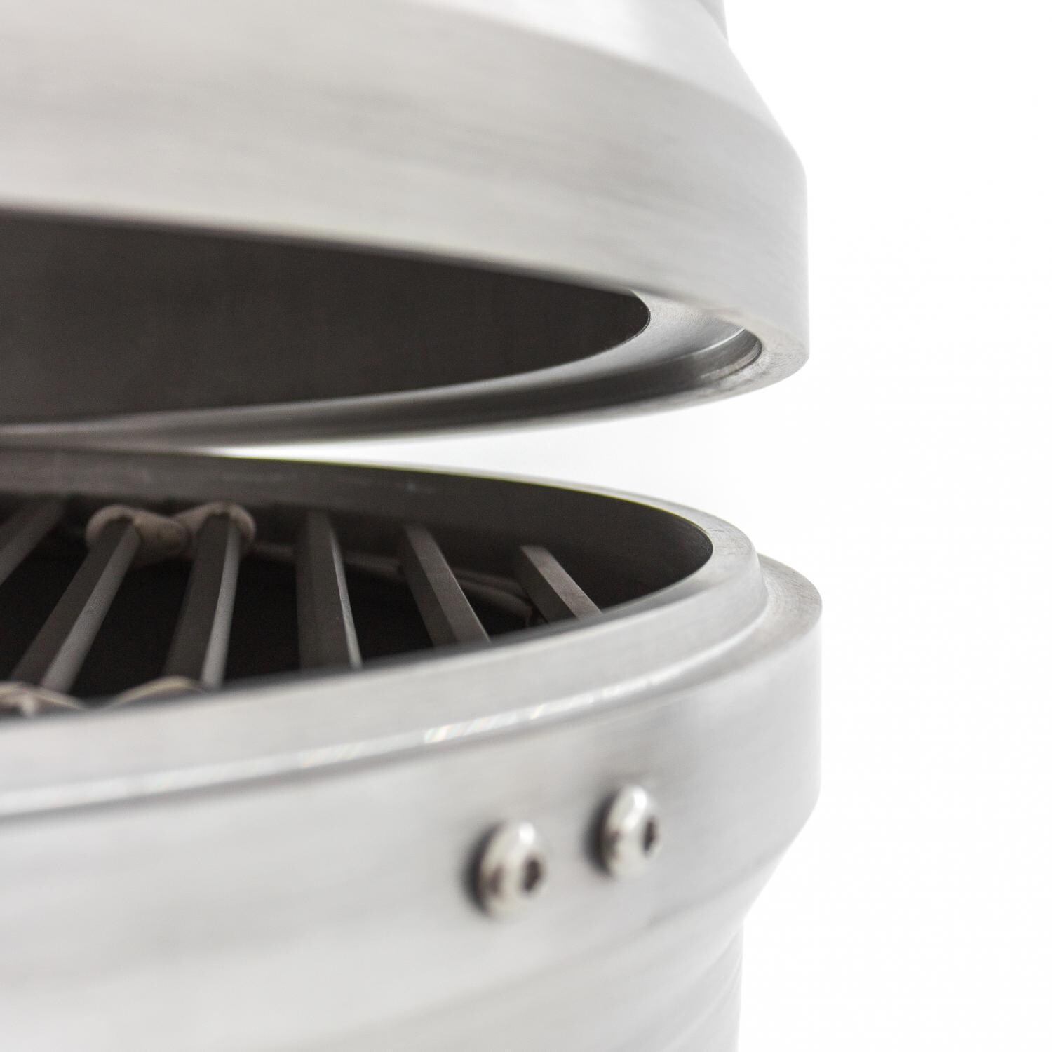 Blaze BLZ-20-KAMADO 20-Inch Cast Aluminum Kamado Grill On Stainless Steel Cart - Tongue & Groove Seal Lid thumbnail