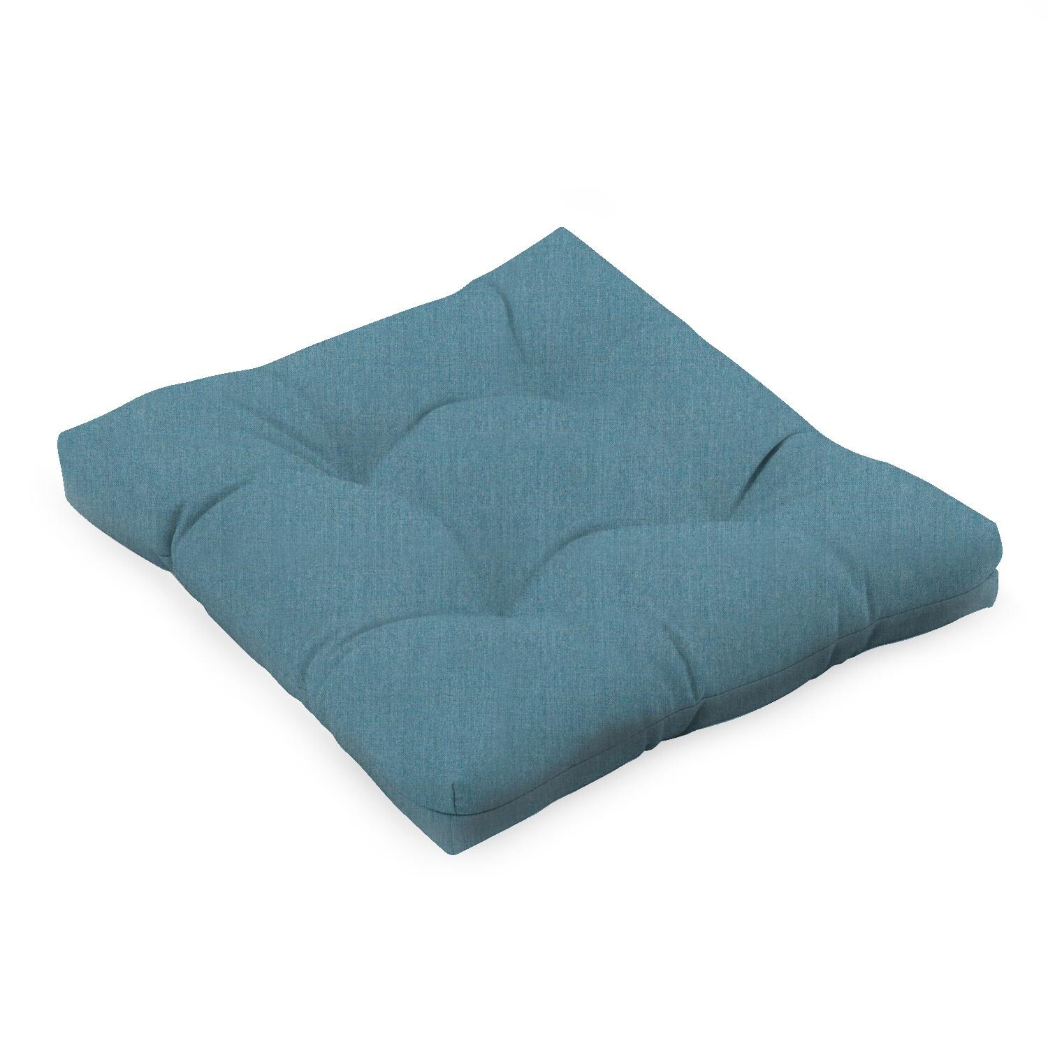 Sunbrella Cast Lagoon Small Outdoor Replacement Seat Cushion By UltimatePatio.com thumbnail