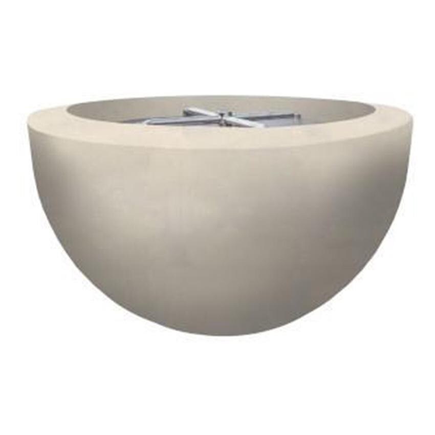 Moderno 3 30-in Round Glass Fiber Reinforced Concrete Natural Gas Fire Bowl in Coastal by Prism Hardscapes - White Background thumbnail