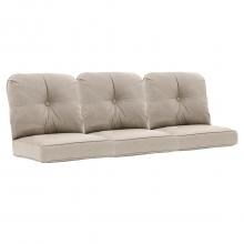 Sunbrella Cast Ash 6 Piece Medium Square Outdoor Replacement Sofa Cushion Set W/ Piping By BBQGuys