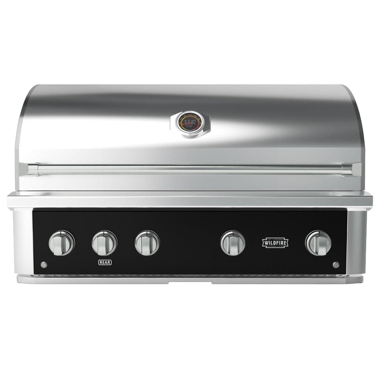 Wildfire Outdoor Living Wildfire Ranch Pro 42-in 4 Burner Black 304 SS Natural Gas Grill w/ Brushed Stainless Handle & Knobs