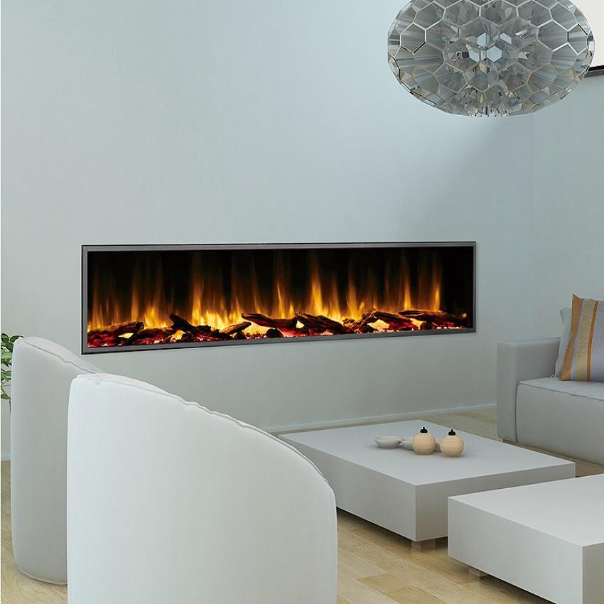 Dynasty DY-BEF80 Harmony Series 80-Inch Built-In Electric Fireplace - Lifestyle thumbnail