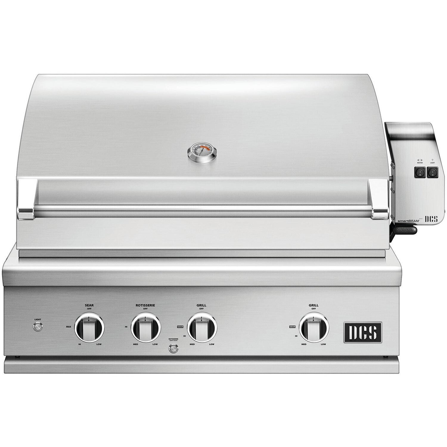 DCS Series 9 36-Inch Built-In Propane Gas Grill With Rotisserie & Infrared Burner - BE1-36RCI-L