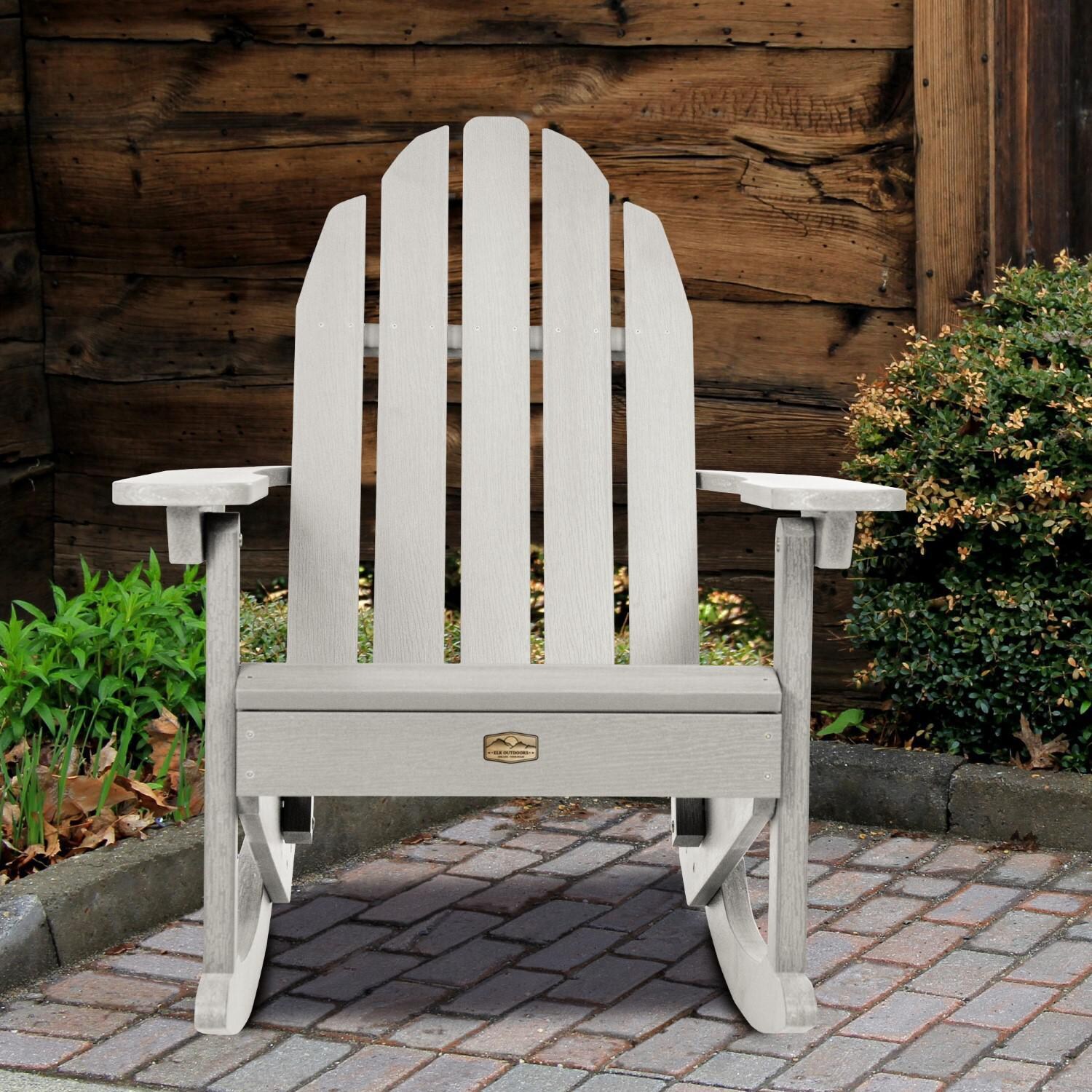 Lakeview The Charmville Adirondack Rocking Chair - Harbor Gray - Front thumbnail