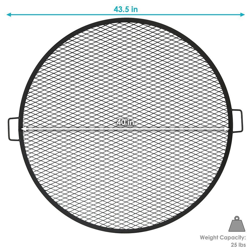 Ultimate Patio 40-Inch X-Marks Fire Pit Grill Grate - Dimensions thumbnail