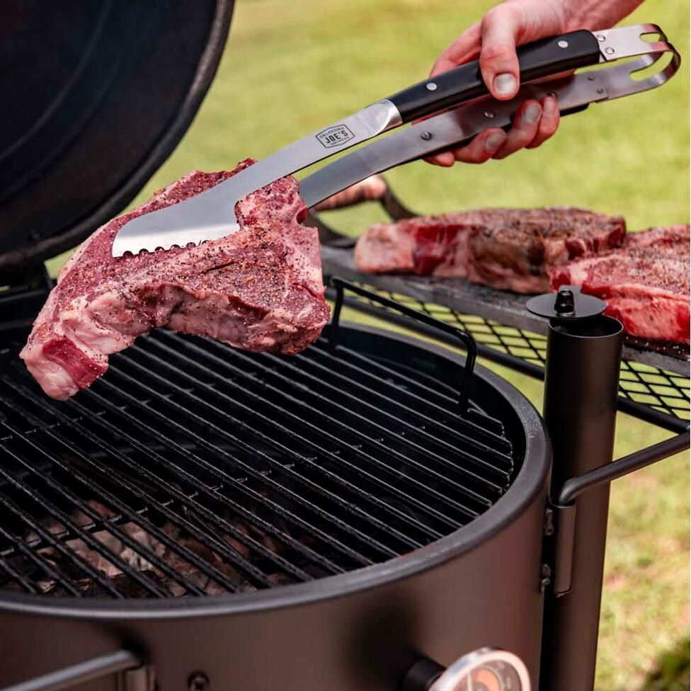 Oklahoma Joe's 7826131R06 Blacksmith 2 Pc Spatula & Tong Set - Steak - Lifestyle thumbnail