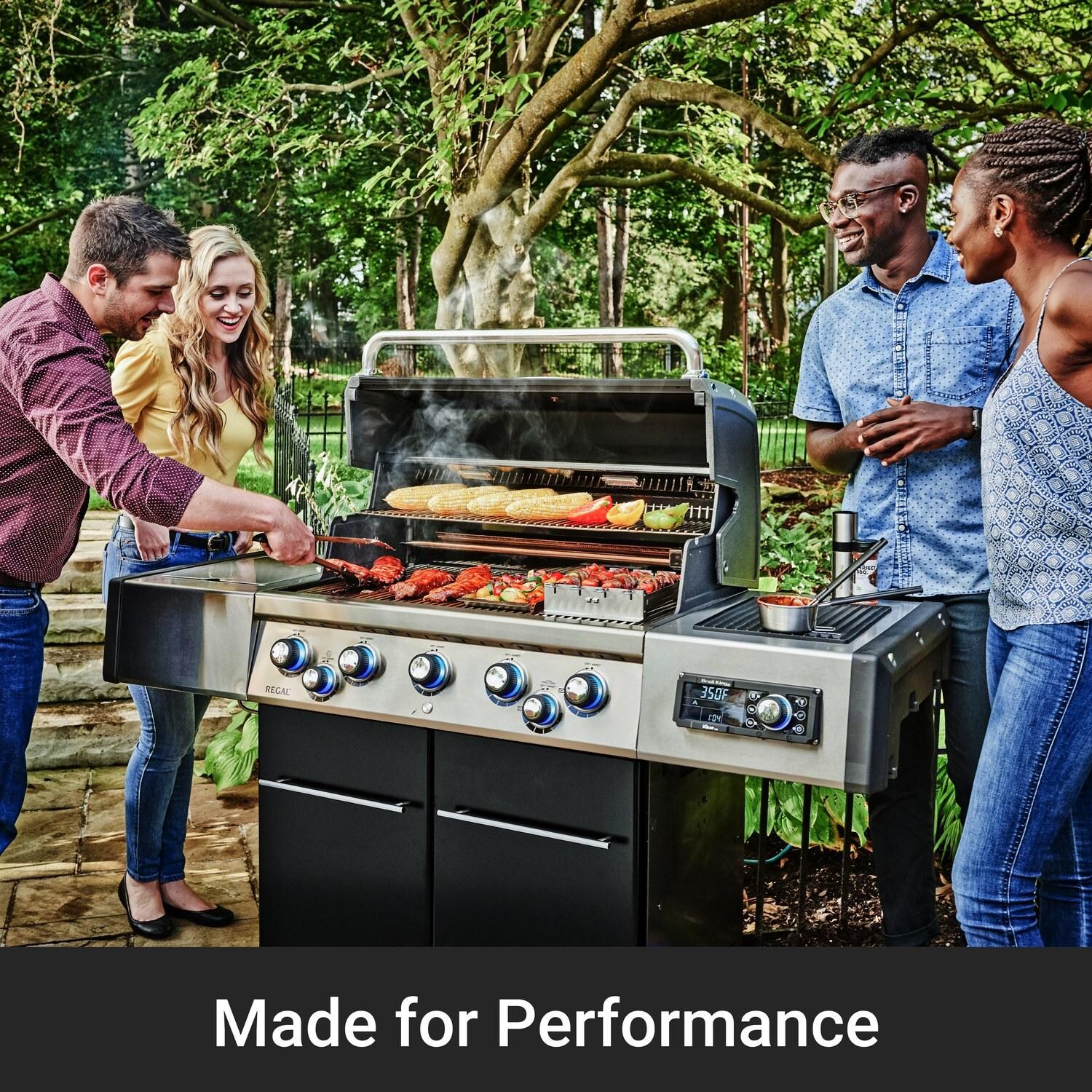 Broil King 688247 Regal Q 590 Pro IR Natural Gas Grill - Backyard Gathering - Lifestyle thumbnail