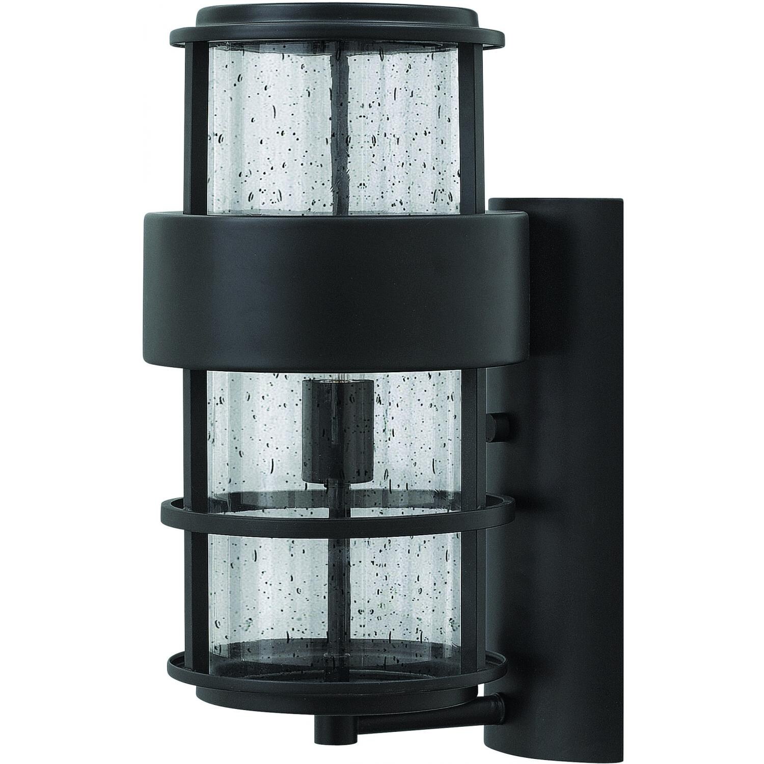 Hinkley Lighting Saturn 1904SK 75W One Light Outdoor Wall Sconce - Satin Black thumbnail