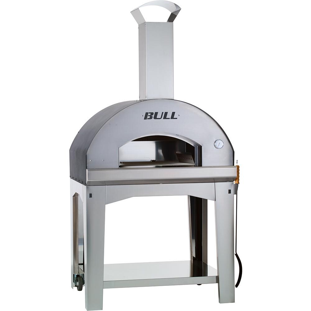 Bull 38-Inch Extra Large Outdoor Freestanding Pizza Oven - Oven Door Open thumbnail
